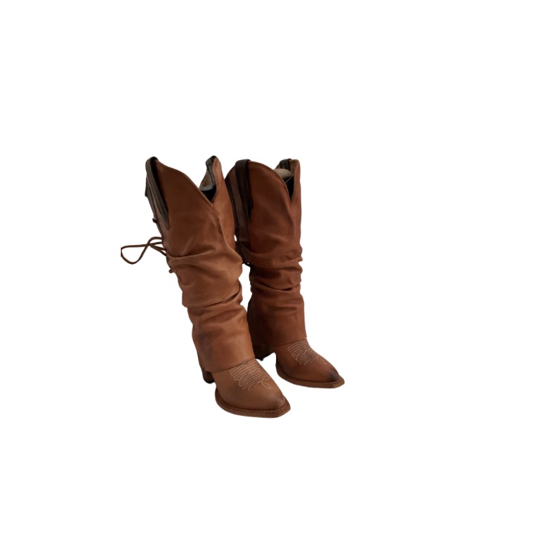 Worn Once For 30 Minutes. Style Is “Jules” Color Is “Cognac”